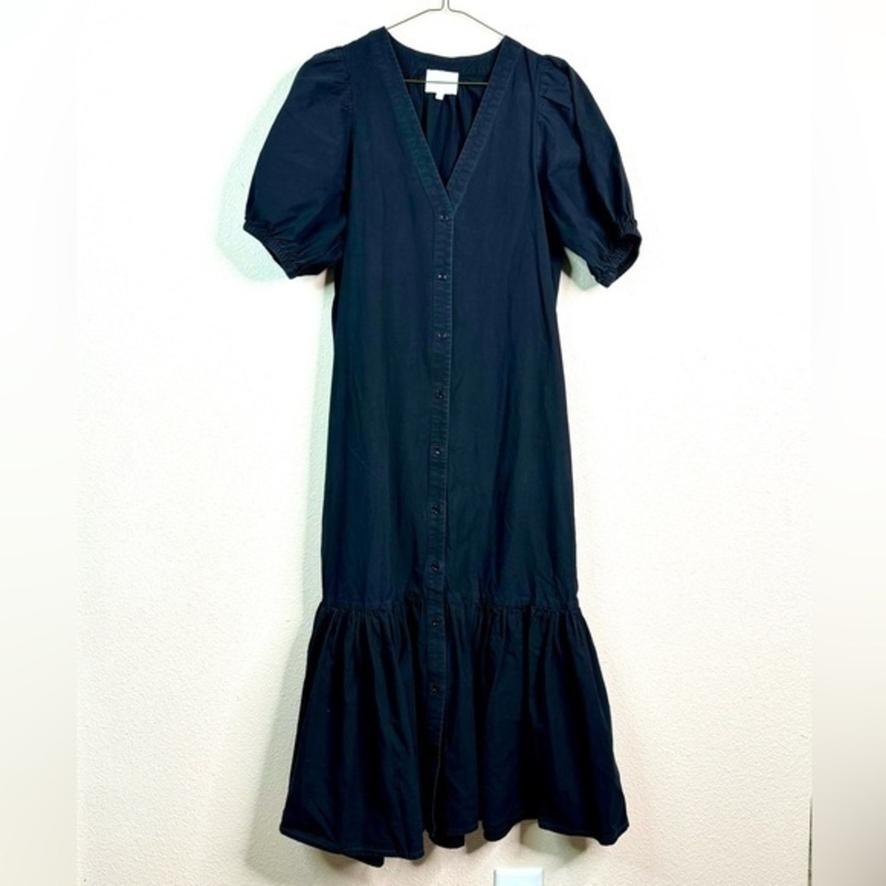Sundays puff sleeves button down dress size XS